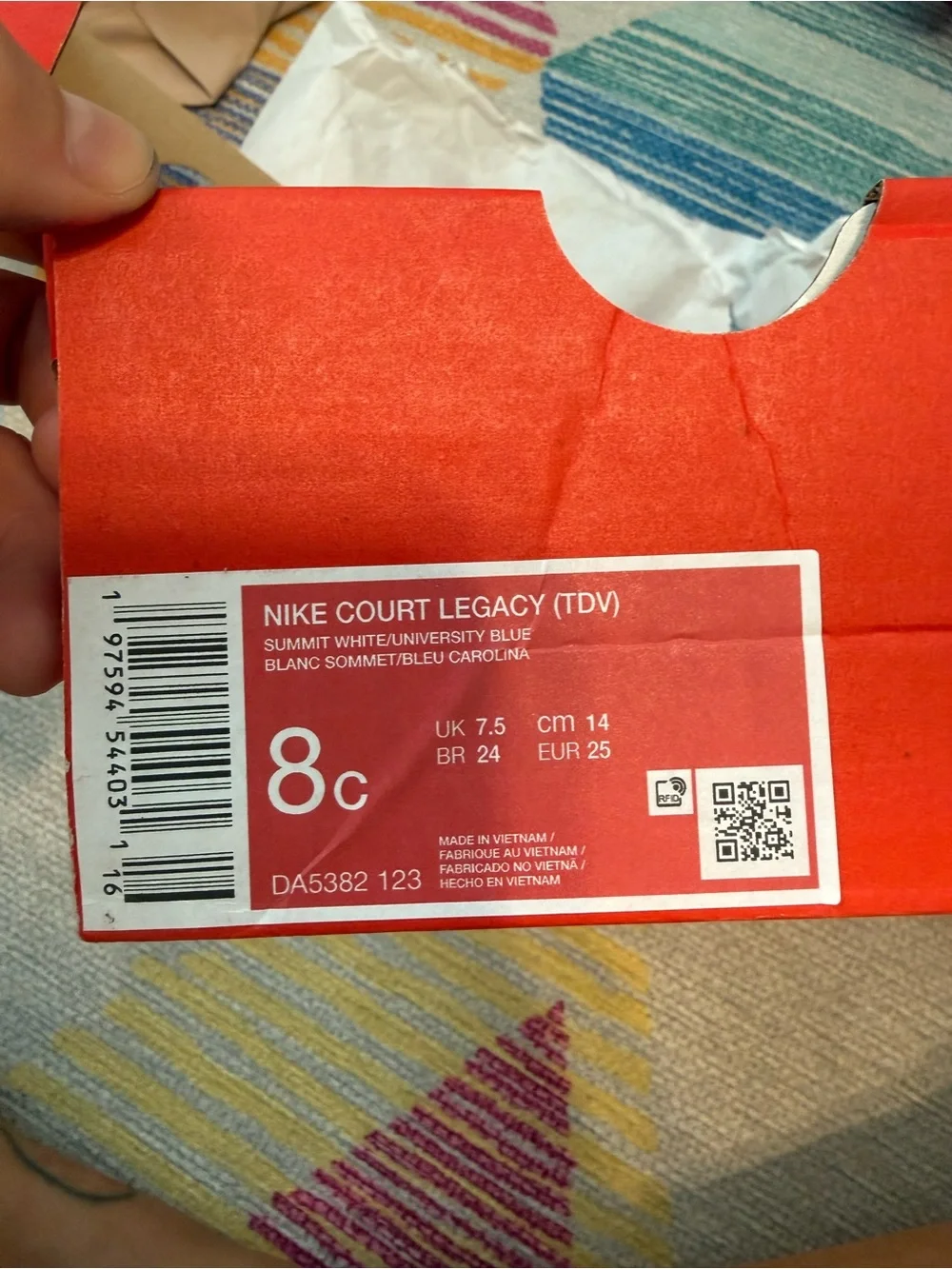 Nike Kids Court Legacy in Multicolor NIB